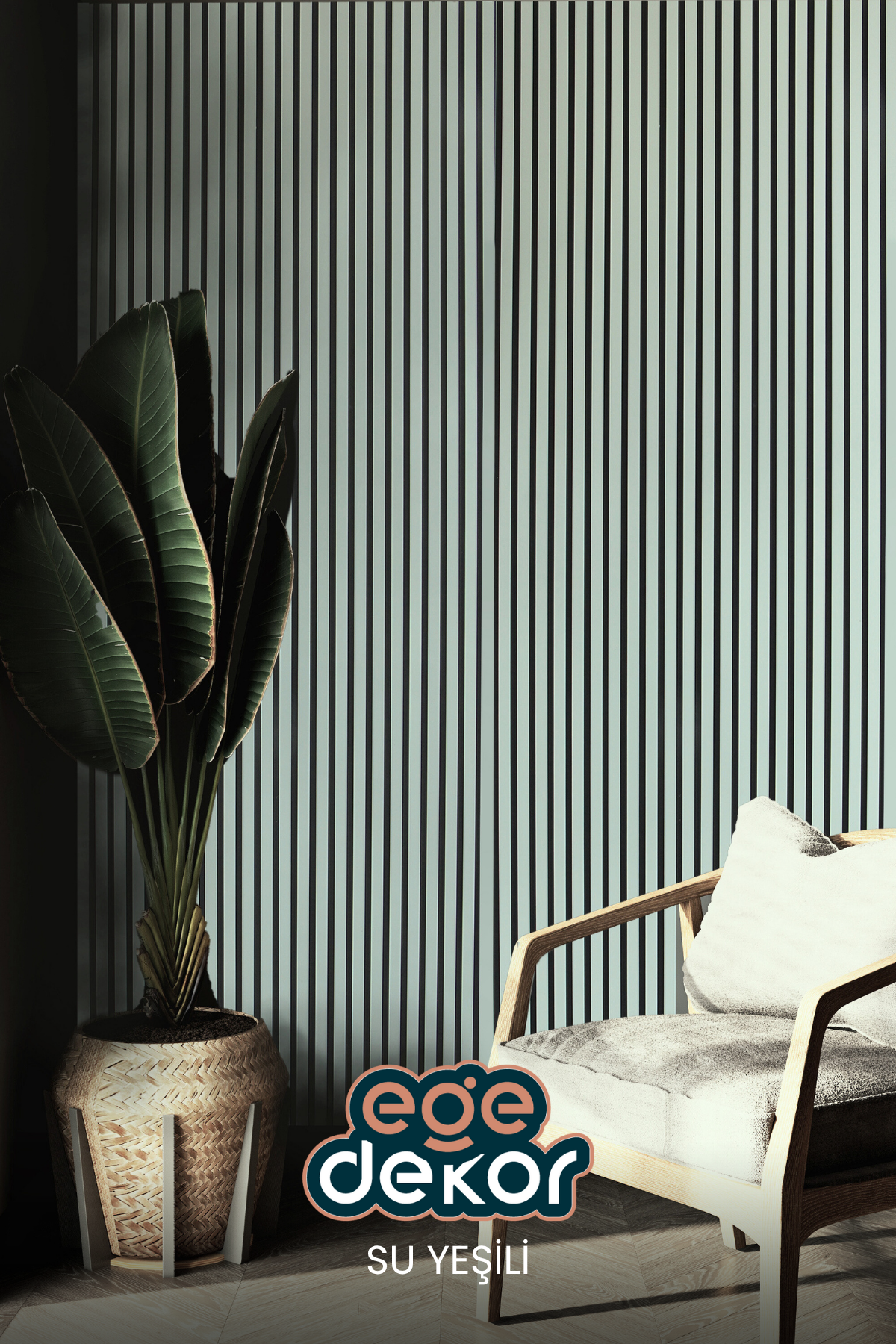 SU YEŞİLİ Akustik Panel 100 x 280 CM