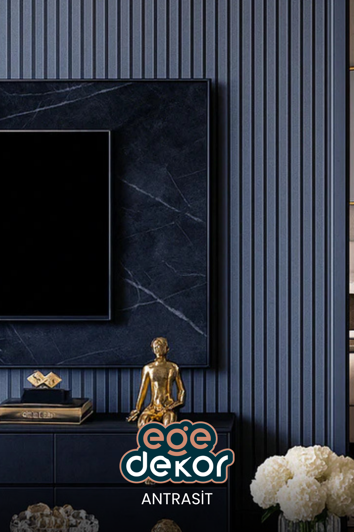 ANTRASİT Akustik Panel 100 x 280 CM