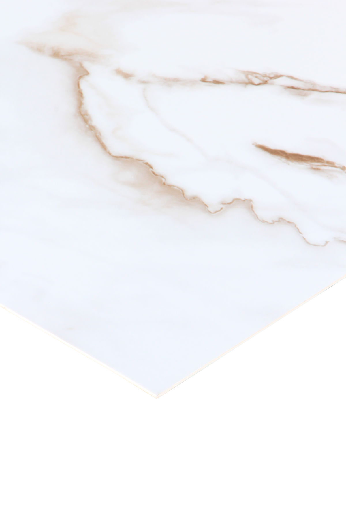 NEWTOWN WHITE CALACATA Mermer Desenli PVC Panel 122 x 244 CM