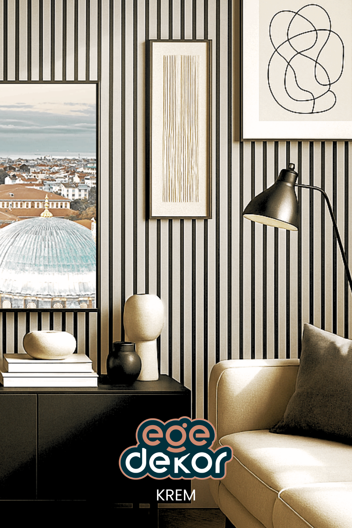 KREM Akustik Panel 100 x 280 CM