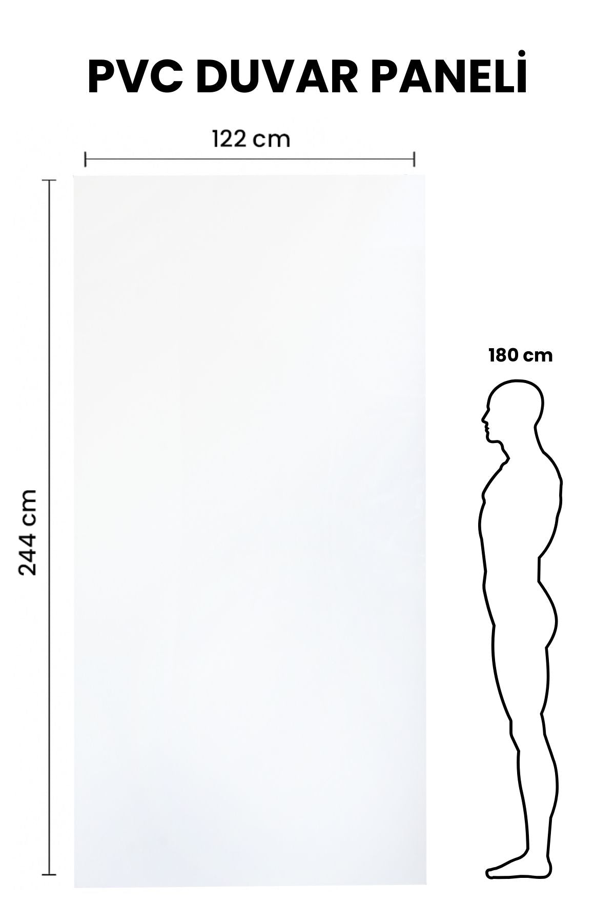 WHITE BELGIUM ONE Mermer Desenli PVC Panel 122 x 244 CM