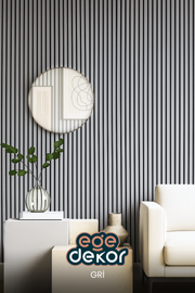 URAGAN GRİ Akustik Panel 100 x 280 cm