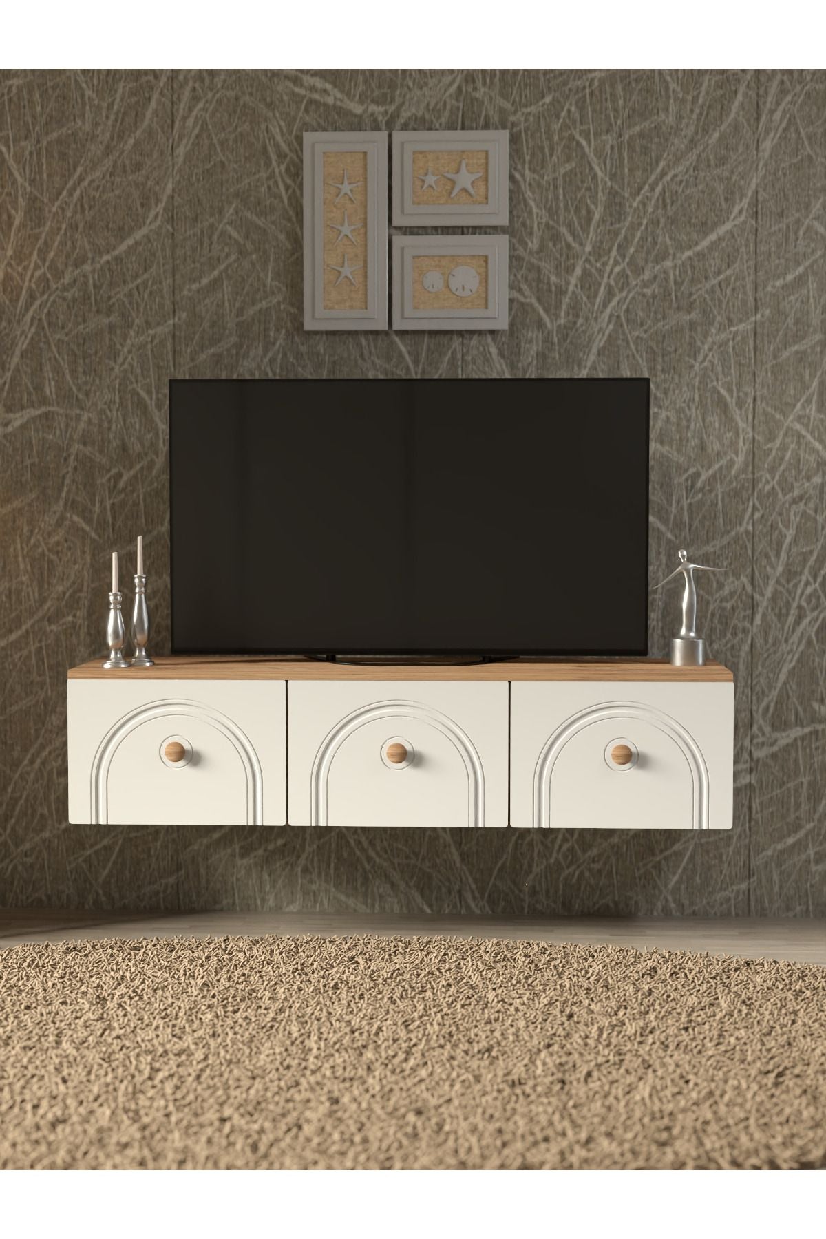 Boho  3'lü Duvar Tv Ünitesi