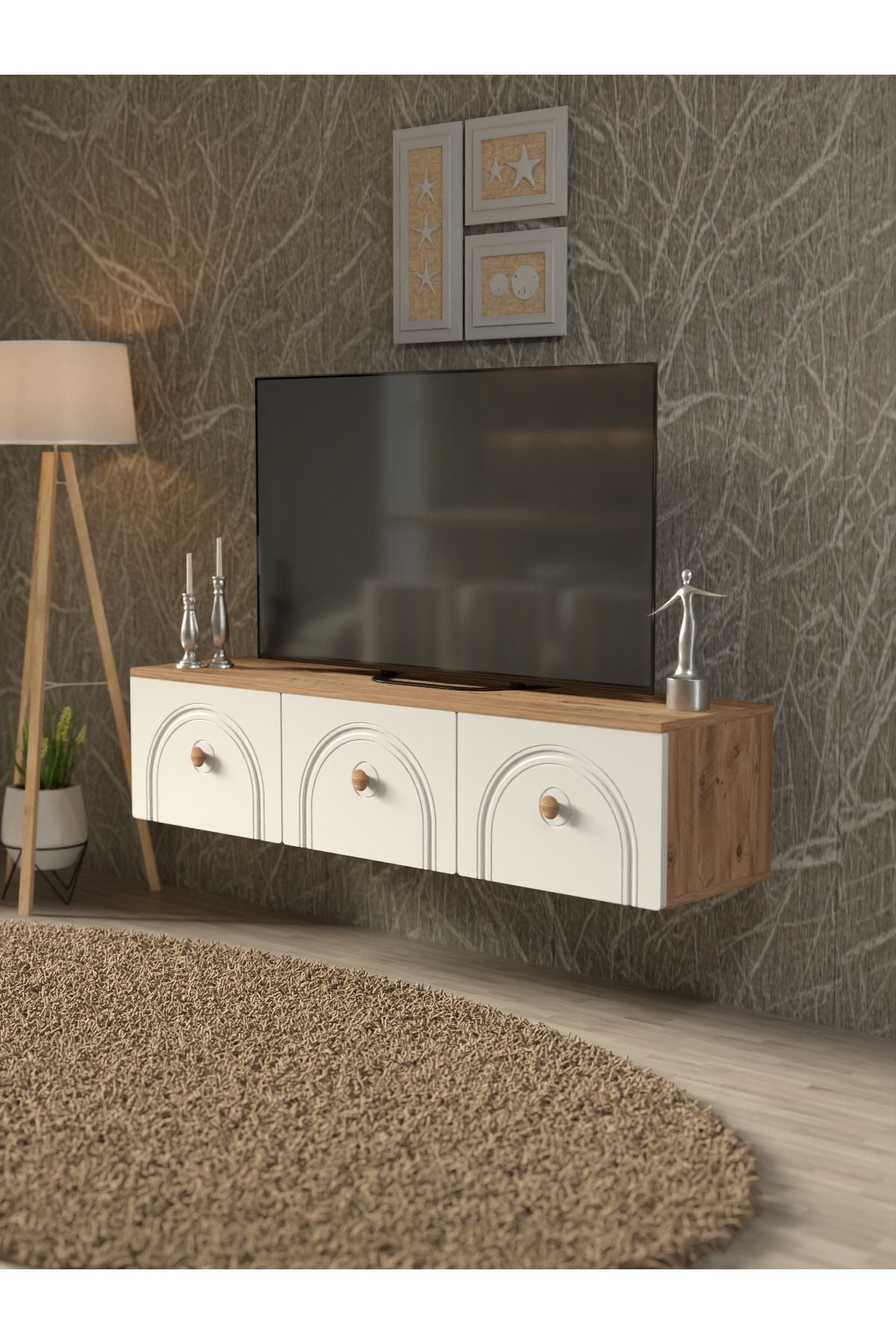Boho  3'lü Duvar Tv Ünitesi