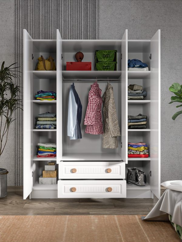 Nova Line Aynalı Giysi Dolabı