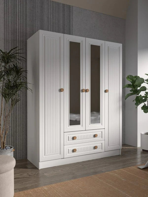 Nova Line Aynalı Giysi Dolabı