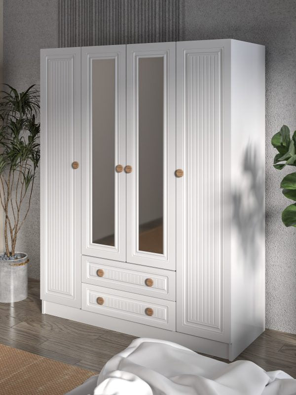 Nova Line Aynalı Giysi Dolabı