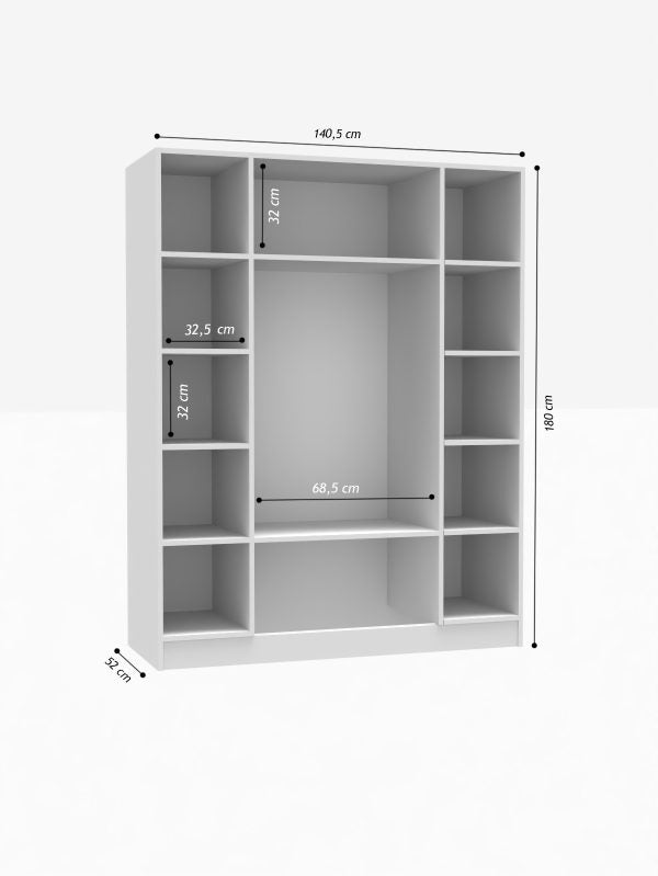 Nova Line Aynalı Giysi Dolabı