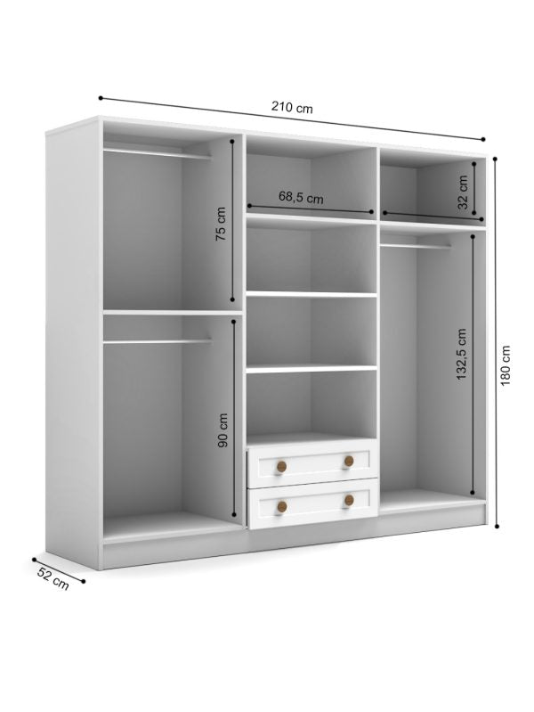 İcona 6 Kapak Giysi Dolabı